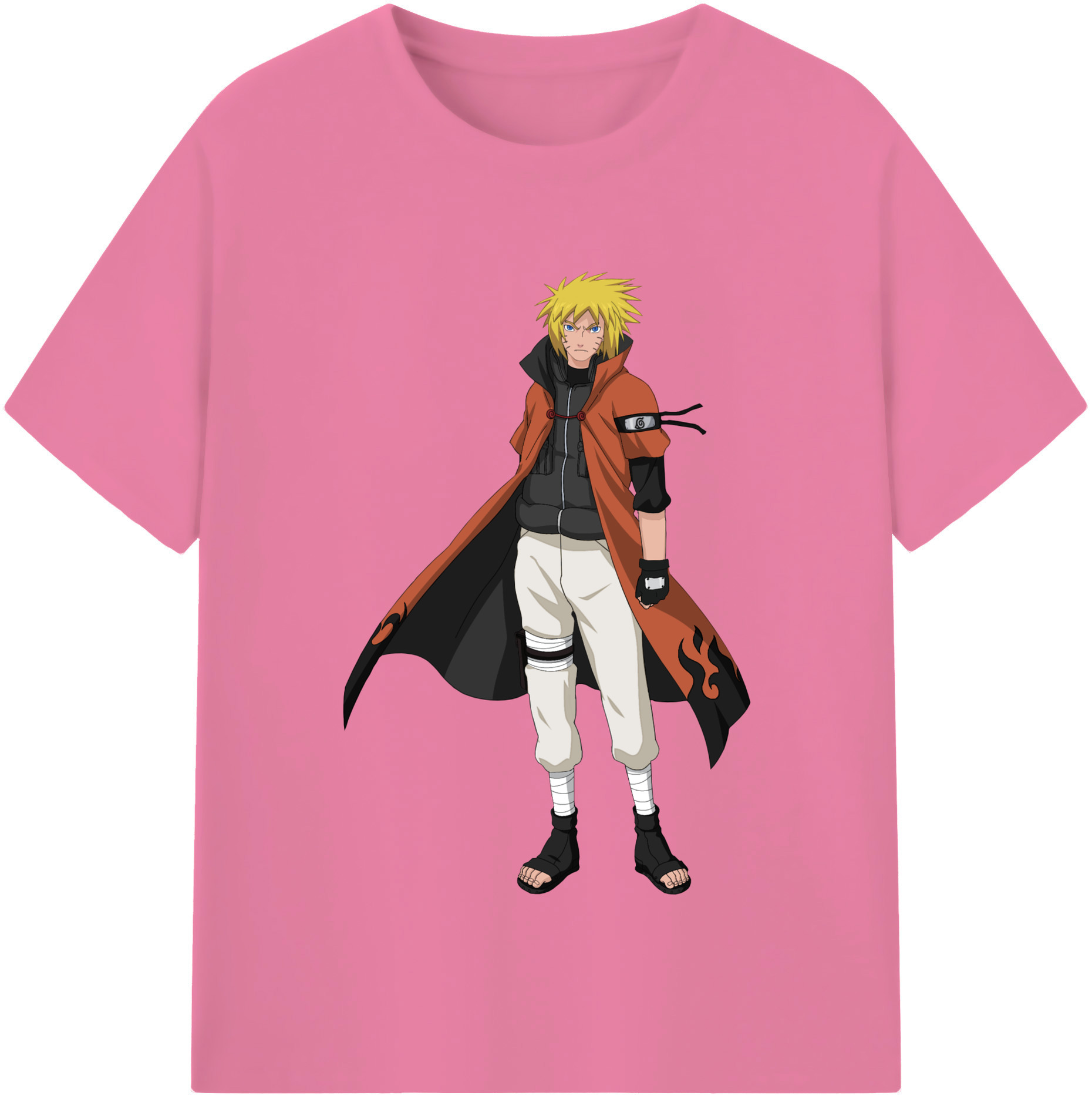 （画像用） NARUTO -ナルト- うずまき ナルト Uzumaki Naruto 綿100％半袖Tシャツ（フロントプリント）